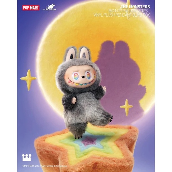 ‼️ ID SECRET - Pop Mart The Monsters Big Into Energy Labubu Vinyl Plush - Picture 1 of 8